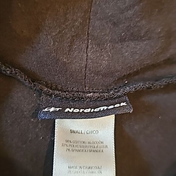 Black workout crossbody sweater size S NordicTrack - Picture 4 of 7
